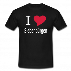 T-Shirt "I love Siebenbürgen" schwarz XL