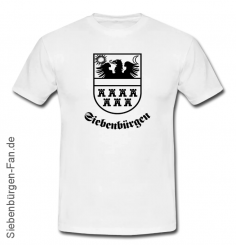 T-Shirt Siebenbürgenwappen "Siebenbürgen" weiß 