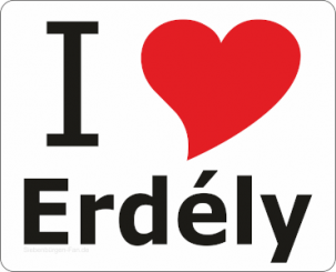 Aufkleber "I love Erdély" 