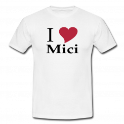 T-Shirt "I love Mici" Subli L - Subli T Adult