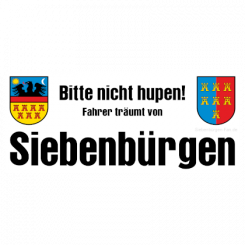 Aufkleber "Nicht hupen" 