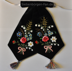 Krawatte handgestickt Länge 24cm