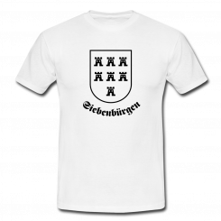 T-Shirt Sachsenwappen "Siebenbürgen" weiß 
