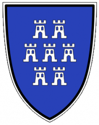 Aufkleber Siebenbürger Sachsen historisches Wappen 