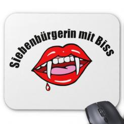 Mauspad "Siebenbürgerin mit Biss" 