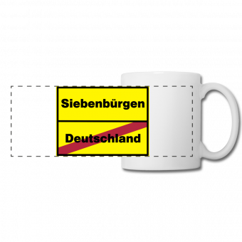 Tasse Ortsschild Siebenbürgen-Deutschland 