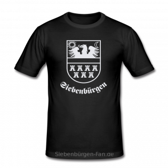 T-Shirt Siebenbürgen-Wappen "Siebenbürgen" schwarz 
