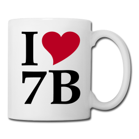 Tasse "I love 7B" 