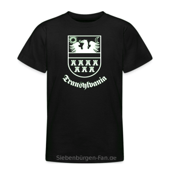 T-Shirt Siebenbürgen-Wappen "Transylvania" schwarz 